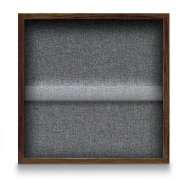 Outdoor Enclosed Combo Board, 48"x36", Bronze Frame/White Porc & Rubber